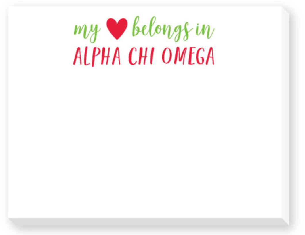 Sorority Small Notepads