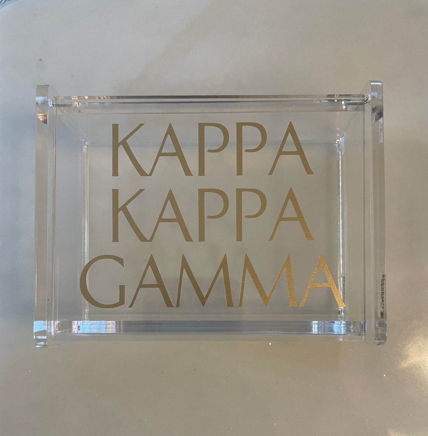 Acrylic Box with Sorority Name