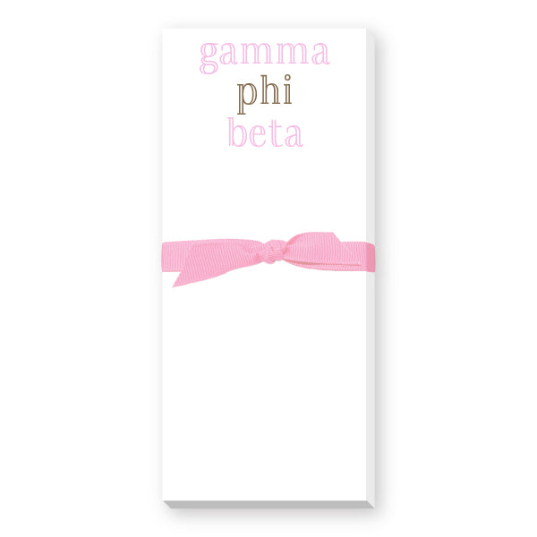 Sorority Skinny Notepads