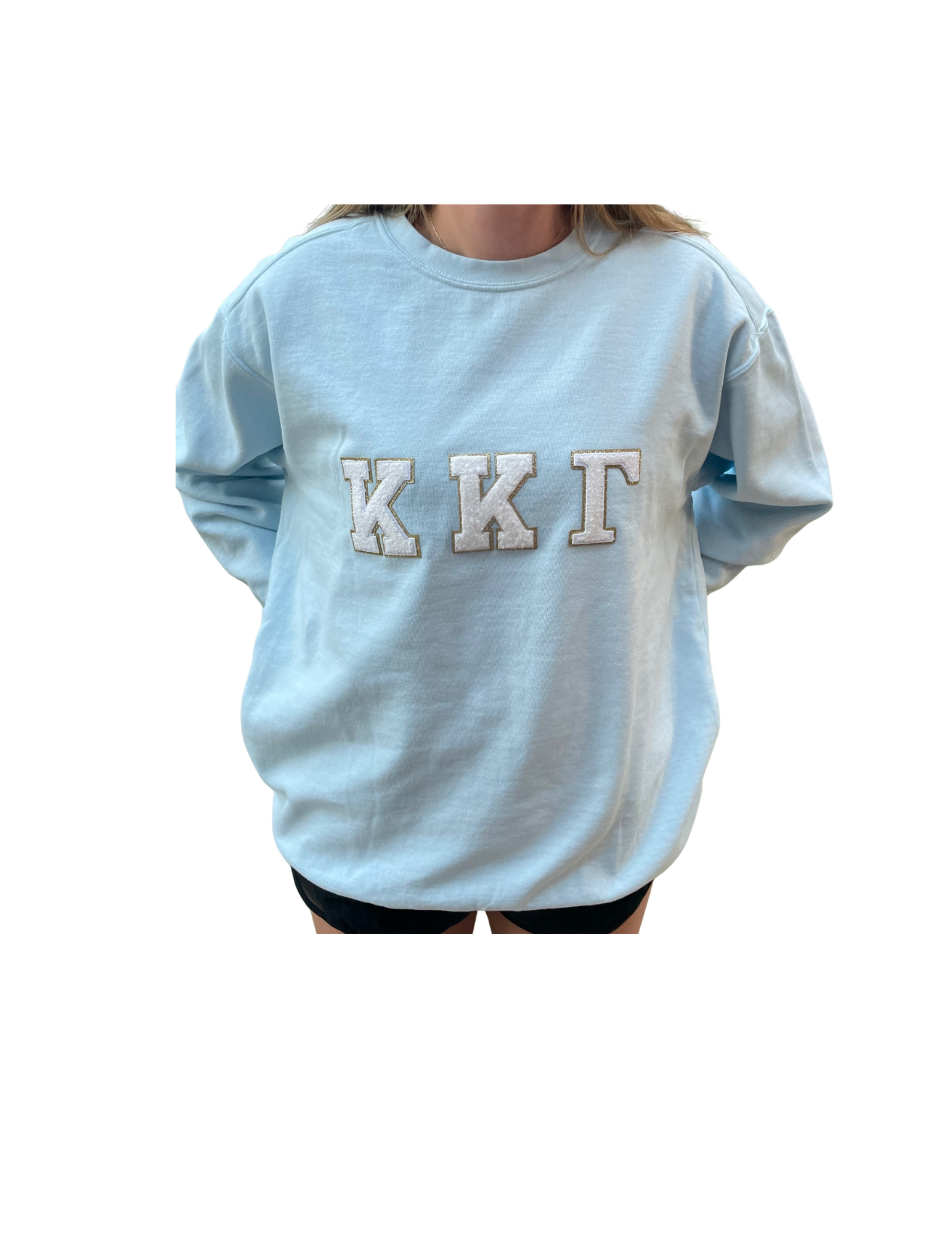 Kappa Kappa Gamma Greek Letter Blue Sweatshirt