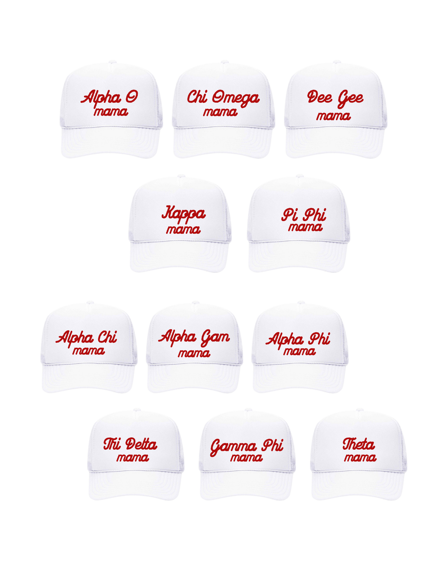 Mama Sorority Trucker Hat with Monogram