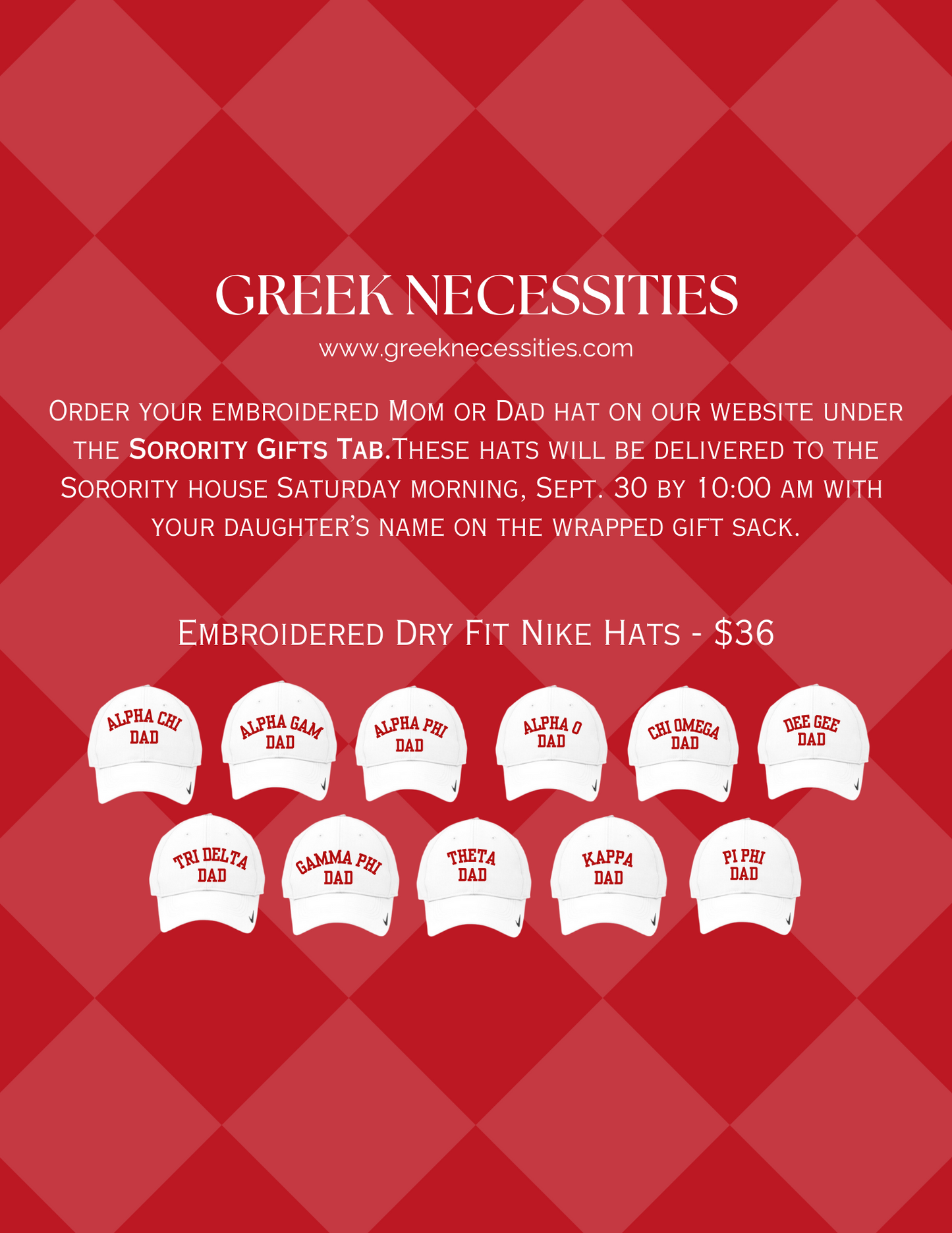 Sorority Dad Nike Baseball Cap