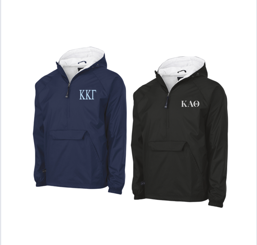 Charles river monogrammed rain jacket sales
