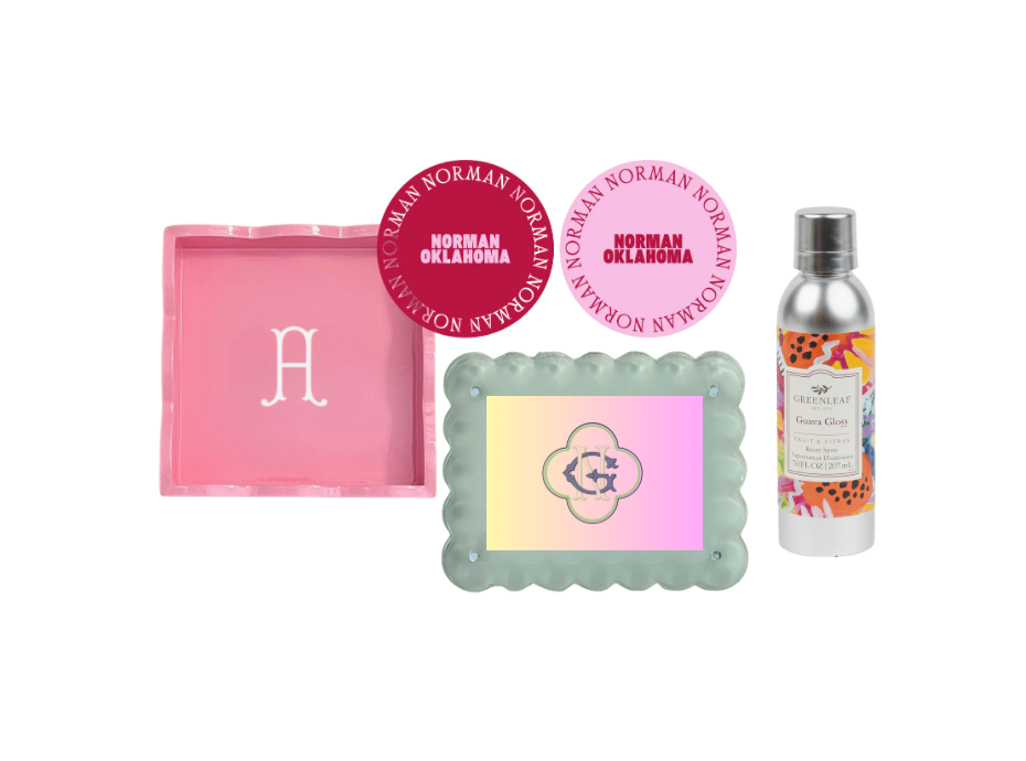Dorm Sweet Dorm Gift with Monogram