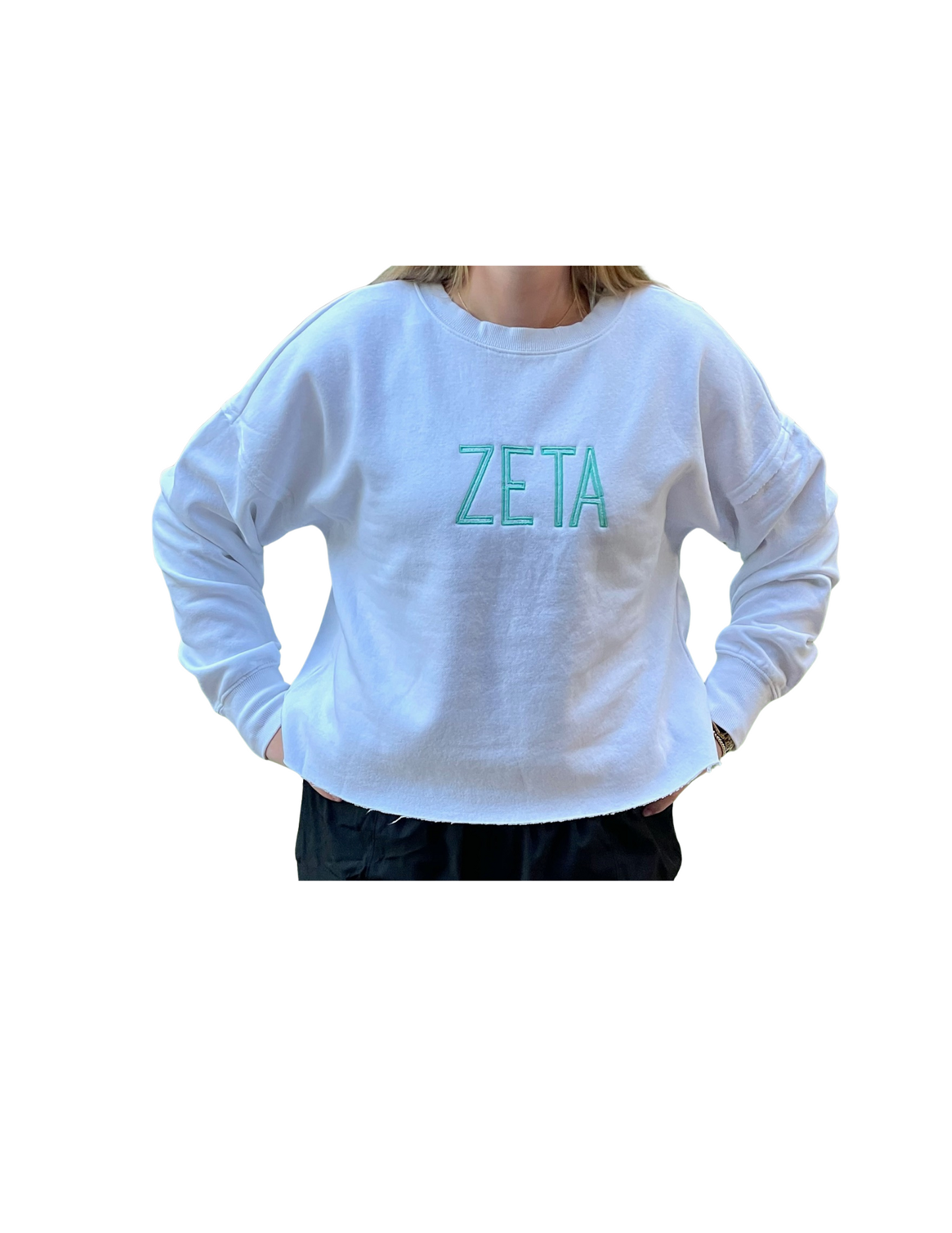 Zeta White Sweatshirt
