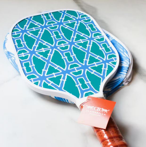 Pickleball Paddle Blue/Green Bamboo
