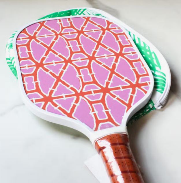 Pickleball Paddle Pink/Orange Bamboo