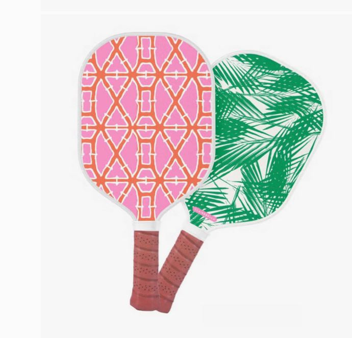 Pickleball Paddle Pink/Orange Bamboo