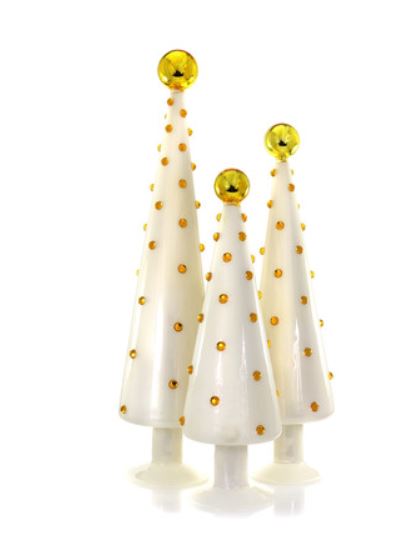 Christmas Tree 3 Set with Dots - Medium