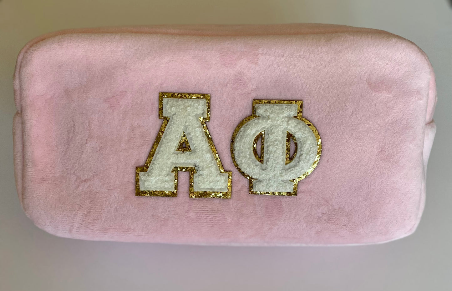 Cosmetic Bag - Chenille Letter