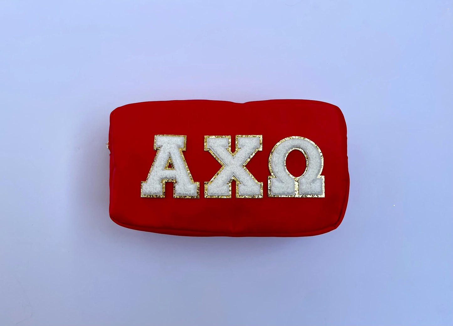 Cosmetic Bag - Greek Chenille Letters