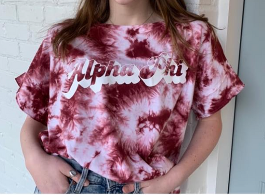 Alpha Phi Retro Short Sleeve T-shirt