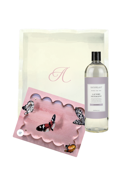 Sorority Work Week Monogrammed Scallops and Snapshots Gift