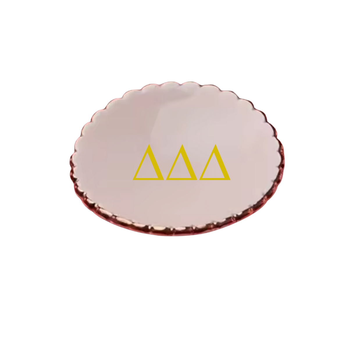 Tri Delta Scalloped Ring Dish