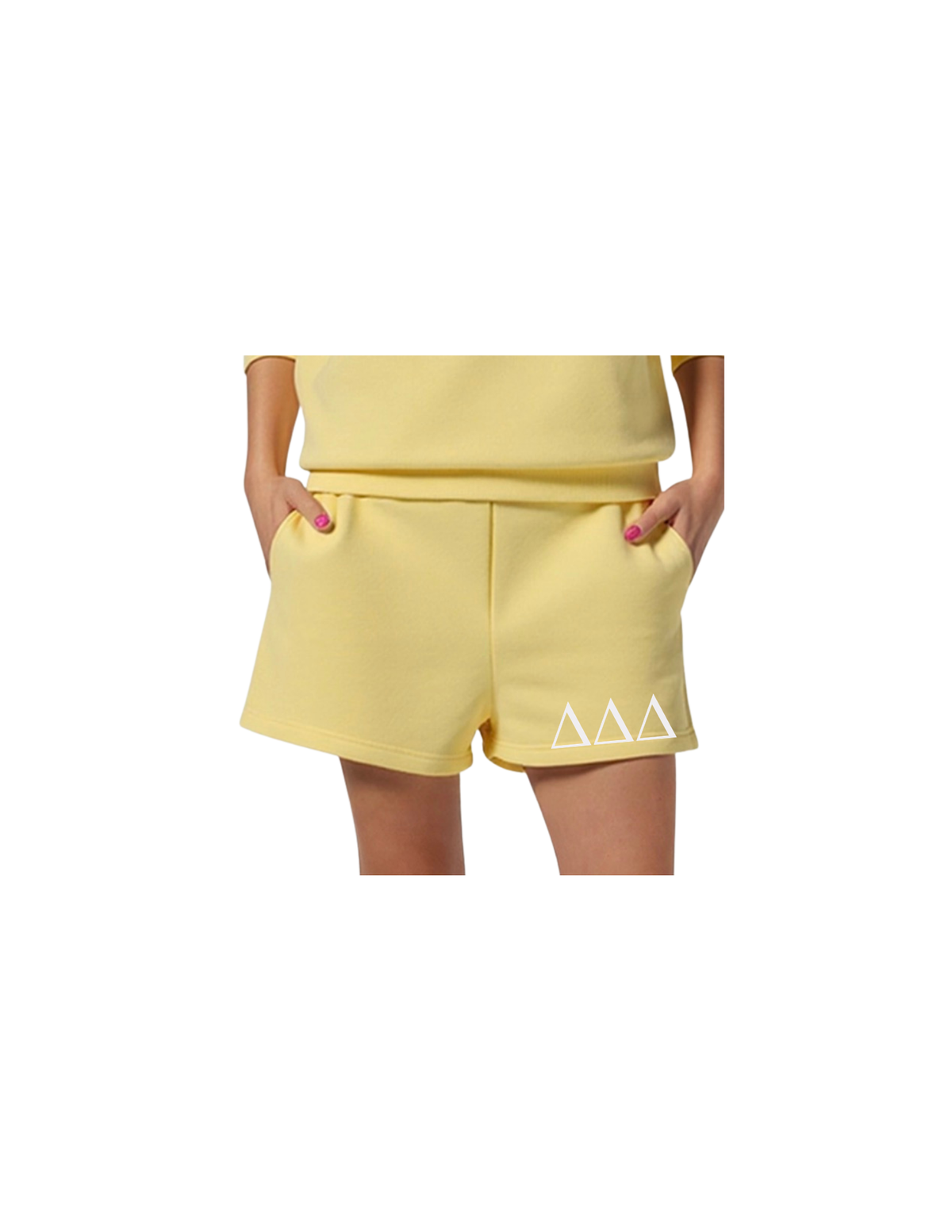 Tri Delta Sweat Shorts with Greek Letters
