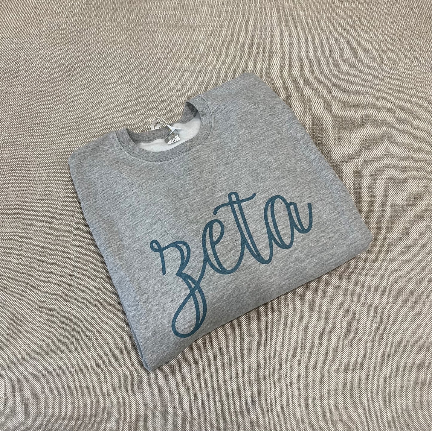 Sorority Grey Scrip Sweatshirt