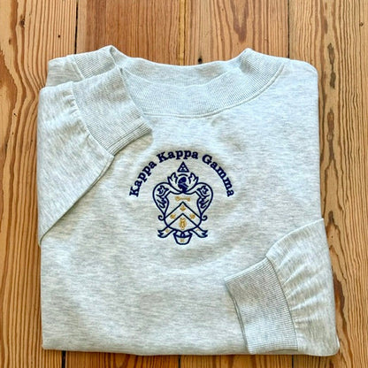Kappa Kappa Gamma Crest Mockneck