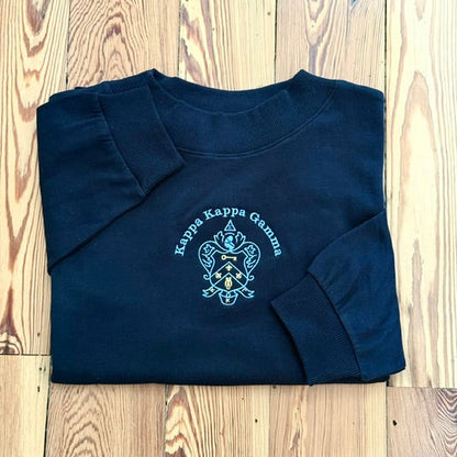 Kappa Kappa Gamma Crest Mockneck