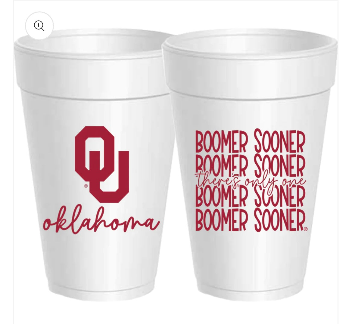 Oklahoma Styrofoam Cup:  Oklahoma