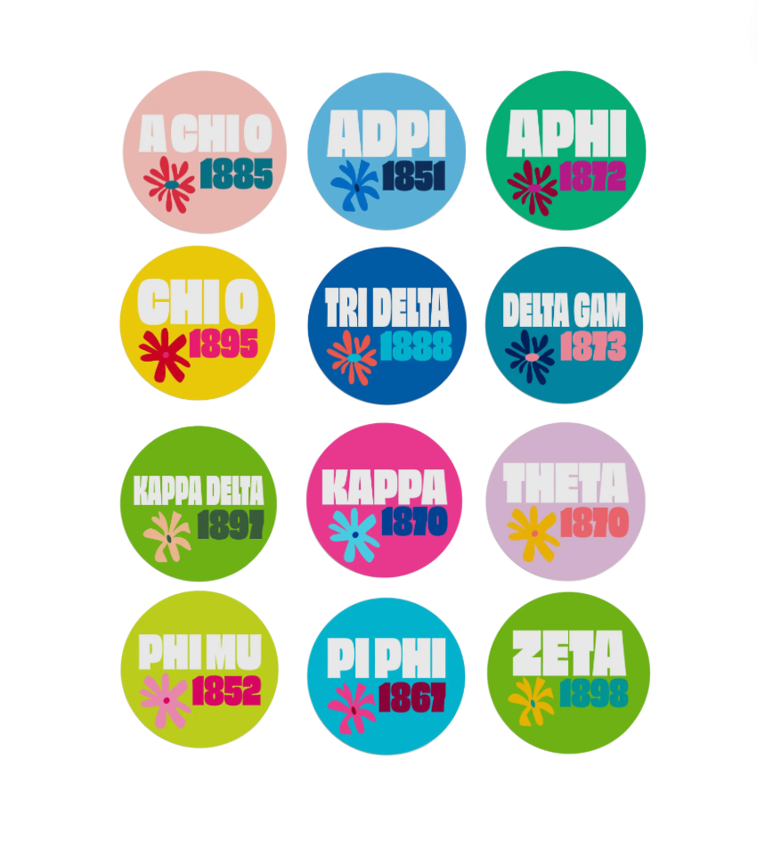 Sorority Floral Button