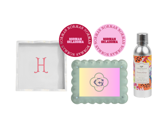 Dorm Sweet Dorm Gift with Monogram