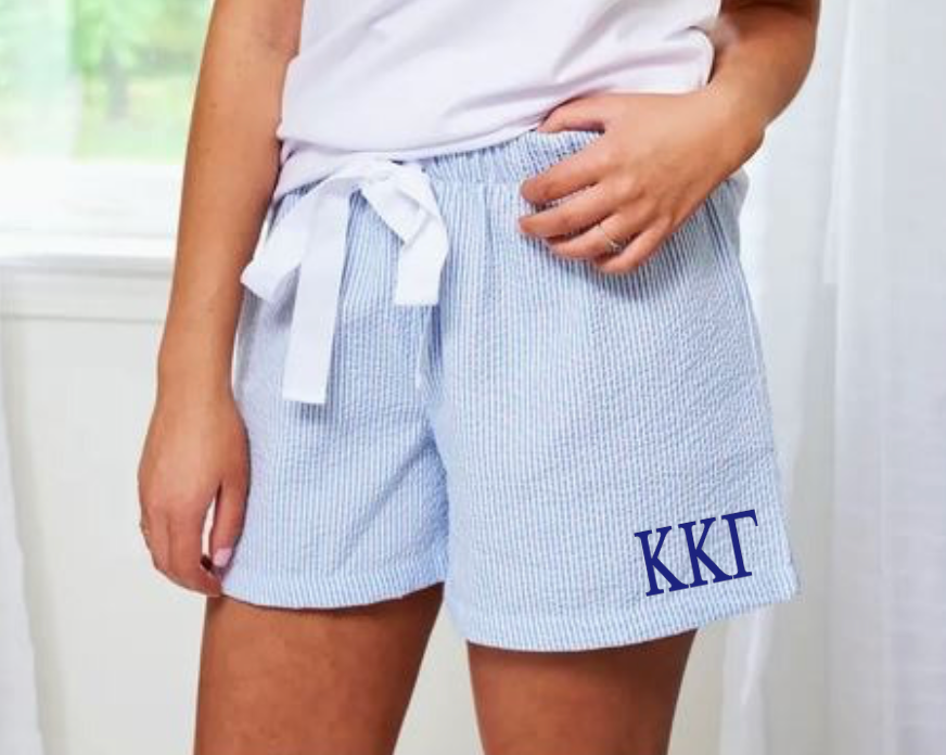 Kappa Kappa Gamma Seersucker PJ Shorts