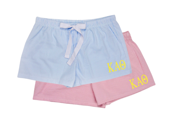 Kappa Alpha Theta Seersucker PJ Shorts