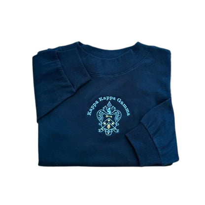 Kappa Kappa Gamma Crest Mockneck