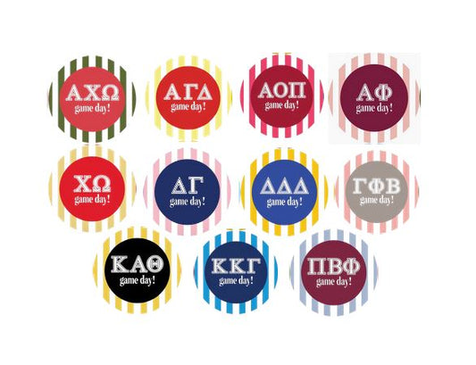 Button Stripe Game Day
