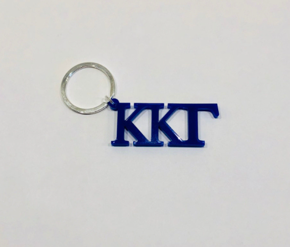 Acrylic Keychain in Greek Letters – Greek Necessities