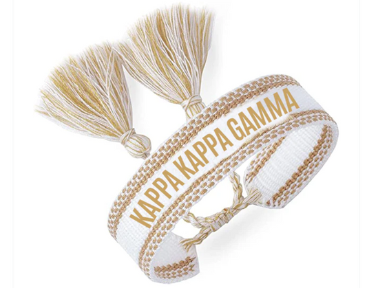 Kappa Kappa Gamma Woven Bracelet