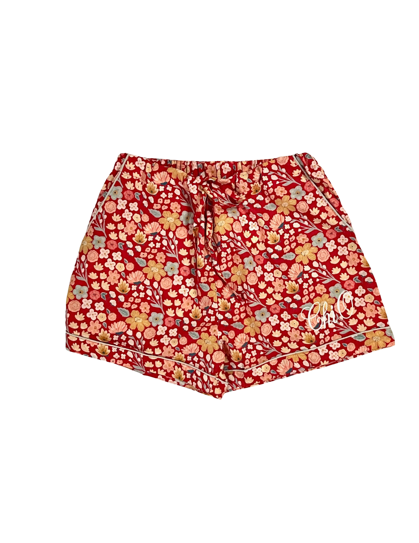 Floral PJ Shorts Chi Omega