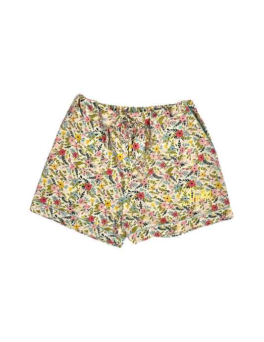 Floral PJ Shorts Theta