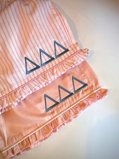 Monogrammed Sorority Pink PJ Shorts