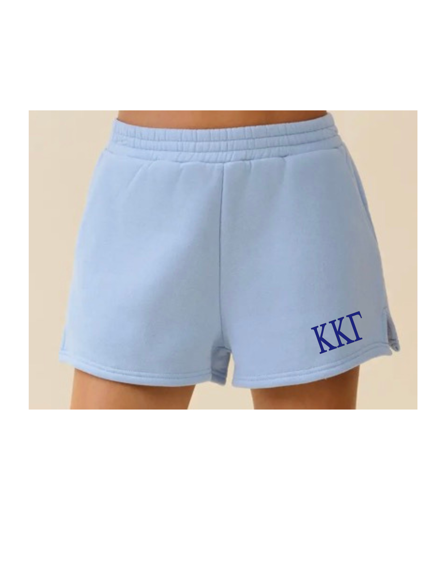 Sweat Shorts with Greek Letter Monogram