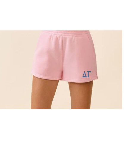Sweat Shorts with Greek Letter Monogram