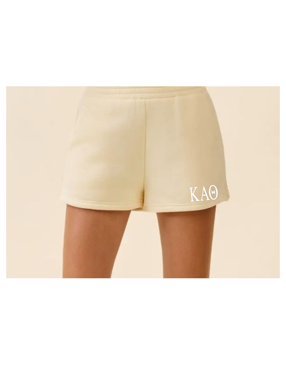 Sweat Shorts with Greek Letter Monogram
