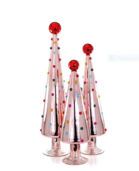 Christmas Tree 3 Set with Dots - Medium